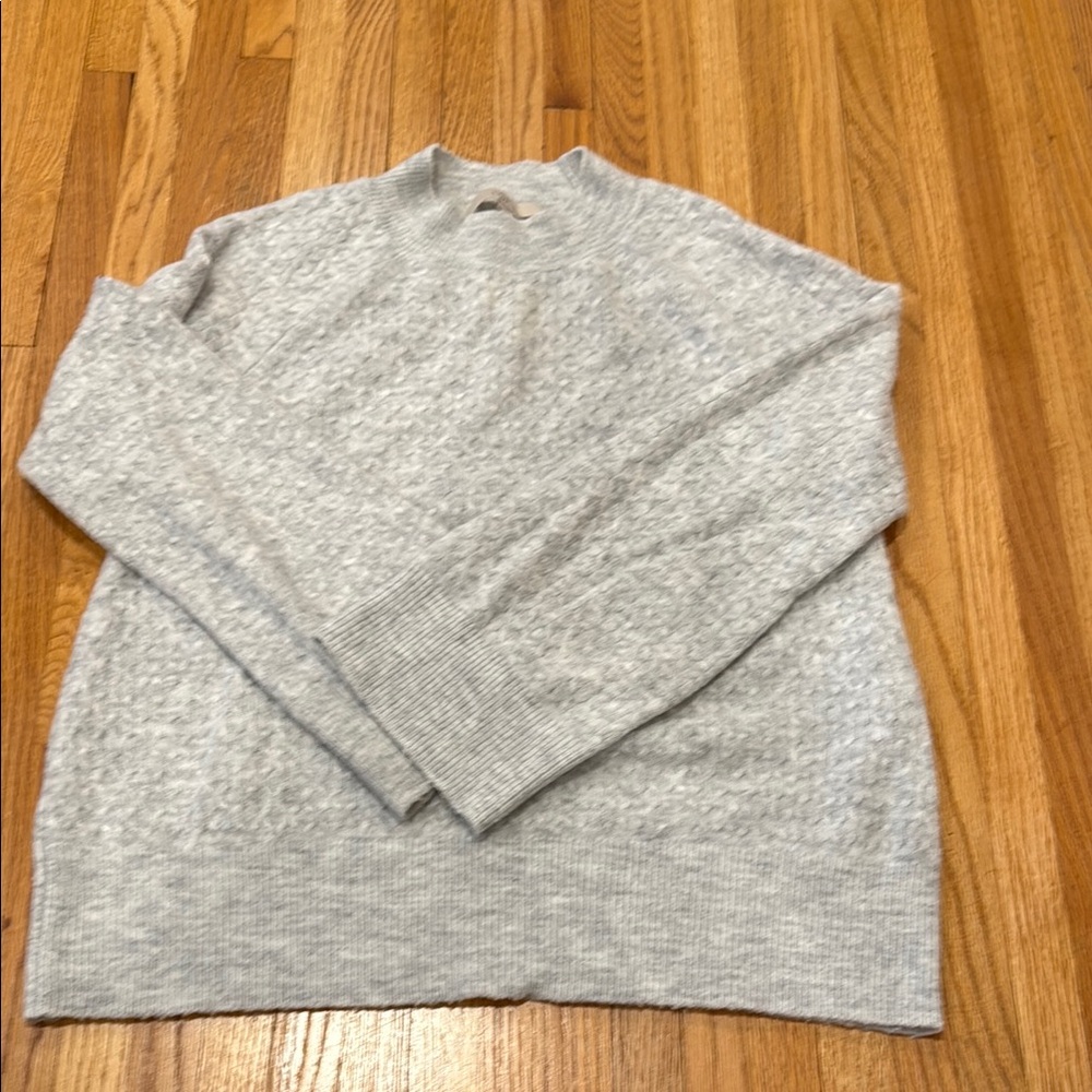 LOFT Light Gray Women's Cowl Neck Sweater